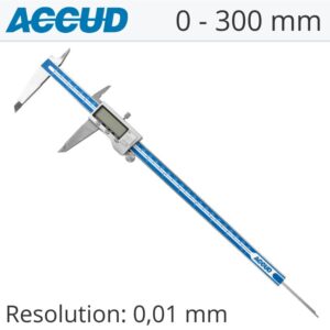 DIGITAL CALIPER 0-300MM/0-12' 0.01 METAL COVER