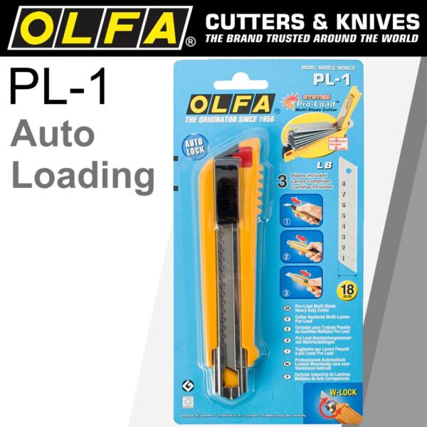 PROFESSIONAL HEAVY DUTY CUTTER PRO LOAD LOADING 18MM BLADES