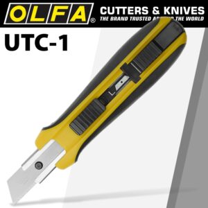 OLFA UTILITY KNIFE WITH SOLID BLADE Non Slip Grip HEAVY DUTY