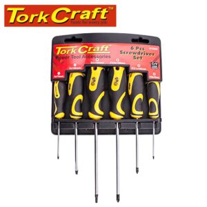 SCREWDRIVER SET 6 PCE WITH WALL MOUNTABLE RACK S2 PZ SL