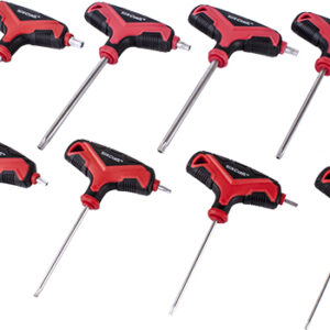 8PCE TORX T-HANDLE WRENCH SET SIZES: T10-T15-T20-T25-T30-T40-T45-T50